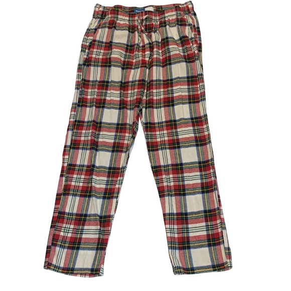 Old Navy Plaid Flannel Pajama Pants Lounge Sleepwear Pockets Cotton Blend Mens L - Picture 1 of 6